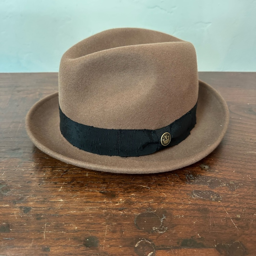 Goorin Bros. Brown Fedora Hat with Black Band - Large